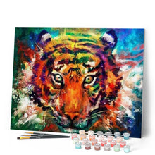 Load image into Gallery viewer, paint by numbers | Painted Tiger | advanced animals tigers | FiguredArt