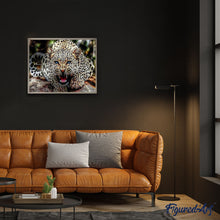 Load image into Gallery viewer, paint by numbers | Mother Leopard Roars | advanced animals leopards | FiguredArt