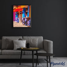 Load image into Gallery viewer, Paint by numbers | Bicycle at the coffee shop | intermediate new arrivals cities | Figured'Art