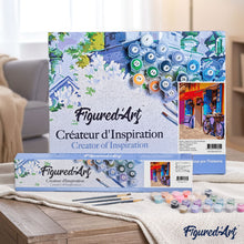 Load image into Gallery viewer, Paint by numbers | Bicycle at the coffee shop | intermediate new arrivals cities | Figured'Art