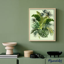 Load image into Gallery viewer, paint by numbers | Banana leaves | flowers intermediate | FiguredArt