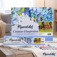Load image into Gallery viewer, paint by numbers | Three Horses gallop | animals easy horses | FiguredArt