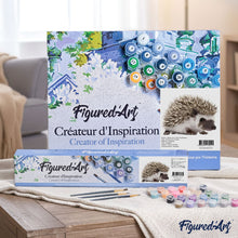Load image into Gallery viewer, paint by numbers | Hedgehog | animals hedgehogs intermediate | FiguredArt