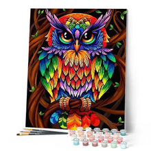 Load image into Gallery viewer, paint by numbers | Colorful Owl | animals easy owls Pop Art | FiguredArt