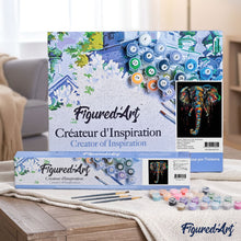 Load image into Gallery viewer, paint by numbers | Elephant Painting | animals elephants intermediate | FiguredArt