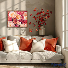 Load image into Gallery viewer, paint by numbers | Color Orange Peach Roses | advanced flowers | FiguredArt