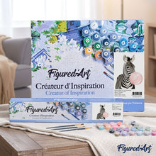 Load image into Gallery viewer, paint by numbers | Zebra Bubble | animals easy zebras | FiguredArt