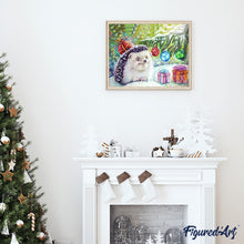 Load image into Gallery viewer, paint by numbers | Christmas Hedgehog | advanced animals christmas hedgehogs | FiguredArt