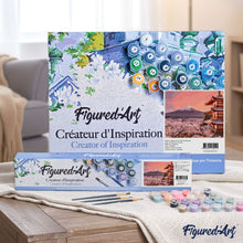 Load image into Gallery viewer, paint by numbers | Fuji Cherry Blossoms in Spring | advanced landscapes | FiguredArt