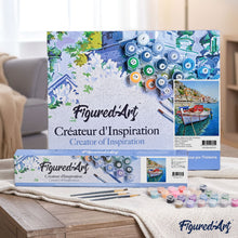 Load image into Gallery viewer, paint by numbers | Boat moored at the Port | advanced cities | FiguredArt