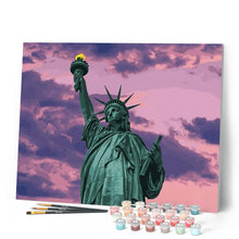 Load image into Gallery viewer, paint by numbers | Statue of Liberty at Dawn | cities intermediate | FiguredArt