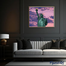 Load image into Gallery viewer, paint by numbers | Statue of Liberty at Dawn | cities intermediate | FiguredArt