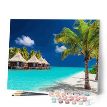 Load image into Gallery viewer, paint by numbers | Holidays in Maldives | advanced landscapes new arrivals | FiguredArt