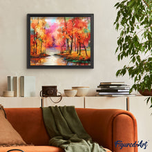 Load image into Gallery viewer, paint by numbers | Autumn colors | forest intermediate landscapes new arrivals | FiguredArt