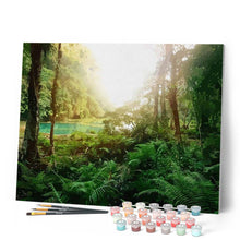 Load image into Gallery viewer, paint by numbers | Tropical Forest | advanced forest landscapes new arrivals | FiguredArt