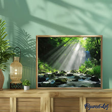 Load image into Gallery viewer, paint by numbers | Lights in the Forest | advanced forest landscapes new arrivals | FiguredArt