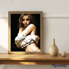 Load image into Gallery viewer, paint by numbers | Woman ready to undress | easy nude romance | FiguredArt