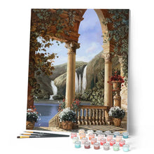 Load image into Gallery viewer, paint by numbers | Roman Style Villa | intermediate landscapes new arrivals | FiguredArt