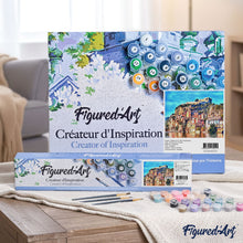 Load image into Gallery viewer, paint by numbers | Seaside Village | advanced cities landscapes | FiguredArt