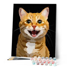 Load image into Gallery viewer, paint by numbers | Hello Cute Cat | animals cats easy new arrivals | FiguredArt