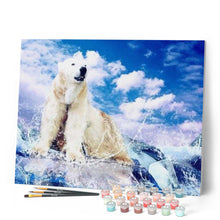 Load image into Gallery viewer, paint by numbers | Polar bear | advanced animals bears | FiguredArt