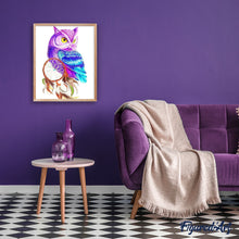 Load image into Gallery viewer, paint by numbers | Owl in Color | animals intermediate new arrivals owls | FiguredArt