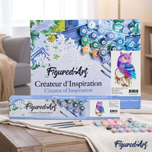 Load image into Gallery viewer, paint by numbers | Owl in Color | animals intermediate new arrivals owls | FiguredArt