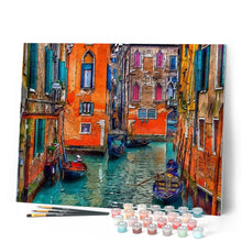 Load image into Gallery viewer, paint by numbers | Somewhere in Beautiful Venice | advanced cities | FiguredArt