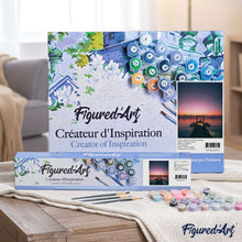 Load image into Gallery viewer, paint by numbers | Yoga by the Lake | advanced landscapes new arrivals | FiguredArt