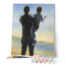 Load image into Gallery viewer, paint by numbers | Father and his Son | advanced landscapes new arrivals | FiguredArt