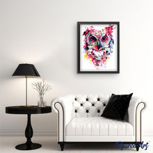 Load image into Gallery viewer, paint by numbers | Modern Pink Owl | animals intermediate new arrivals owls | FiguredArt