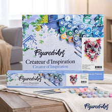 Load image into Gallery viewer, paint by numbers | Modern Pink Owl | animals intermediate new arrivals owls | FiguredArt