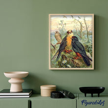 Load image into Gallery viewer, paint by numbers | Birds in the Forest | advanced animals birds new arrivals | FiguredArt