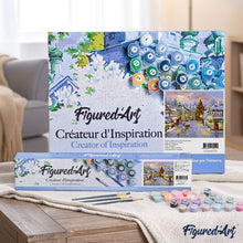 Load image into Gallery viewer, paint by numbers | Village under the Snow | cities intermediate landscapes | FiguredArt