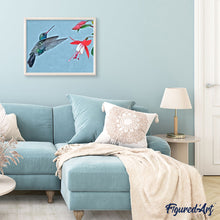 Load image into Gallery viewer, paint by numbers | Hibiscus and Flowers | animals birds flowers intermediate new arrivals | FiguredArt