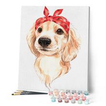 Load image into Gallery viewer, paint by numbers | My Cute Dog | animals dogs easy new arrivals | FiguredArt