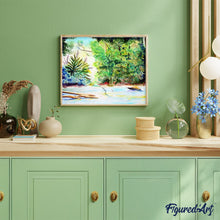 Load image into Gallery viewer, paint by numbers | View from the Tropical Forest | forest intermediate landscapes new arrivals | FiguredArt