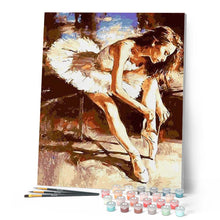 Load image into Gallery viewer, paint by numbers | A Ballerina getting Ready | advanced dance | FiguredArt