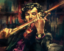 Load image into Gallery viewer, paint by numbers | Violinist | intermediate movies music new arrivals | FiguredArt