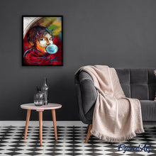 Load image into Gallery viewer, paint by numbers | Bubble Gum | intermediate new arrivals portrait | FiguredArt
