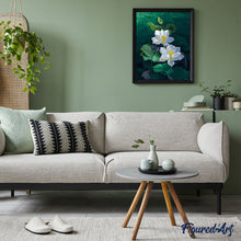 Load image into Gallery viewer, paint by numbers | Pretty Water lilies | easy flowers new arrivals | FiguredArt