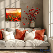 Load image into Gallery viewer, paint by numbers | Flowers in Red | advanced flowers new arrivals | FiguredArt