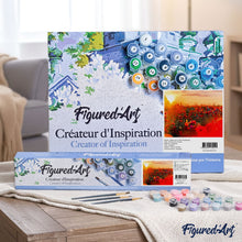 Load image into Gallery viewer, paint by numbers | Flowers in Red | advanced flowers new arrivals | FiguredArt