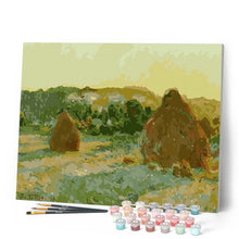 Load image into Gallery viewer, paint by numbers | Haystacks | advanced famous paintings landscapes new arrivals | FiguredArt