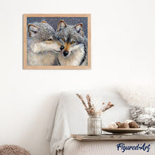 Load image into Gallery viewer, paint by numbers | Wolves and Snow | advanced animals new arrivals wolves | FiguredArt