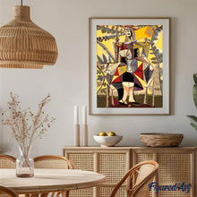 Load image into Gallery viewer, paint by numbers | Woman Sitting on a Chair | famous paintings intermediate new arrivals picasso | FiguredArt