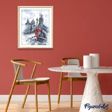 Load image into Gallery viewer, paint by numbers | Woman in red and Umbrella | cities intermediate | FiguredArt