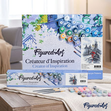 Load image into Gallery viewer, paint by numbers | Woman in red and Umbrella | cities intermediate | FiguredArt