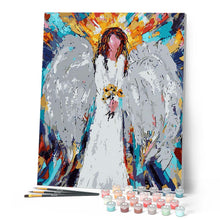 Load image into Gallery viewer, paint by numbers | White Angel | intermediate new arrivals religion | FiguredArt