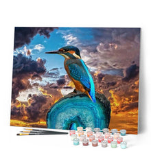 Load image into Gallery viewer, paint by numbers | Small Bird with Long Beak | animals birds intermediate new arrivals | FiguredArt